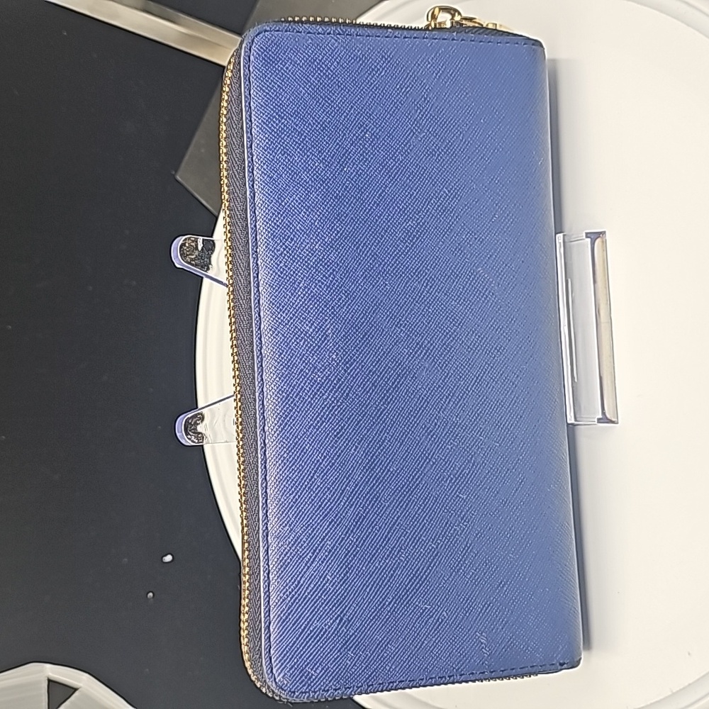 MCM BLUE Studded Wallet - Picture 3 of 6